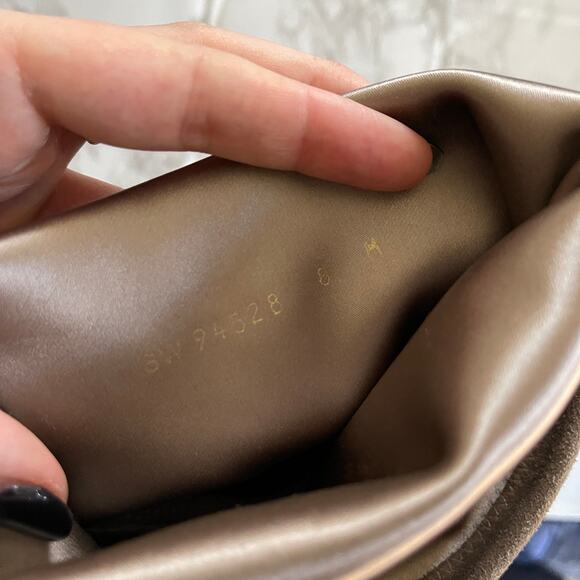 STUART WEITZMAN Highland Suede Over The Knee Boot Light Gray 8 - Picture 10 of 10